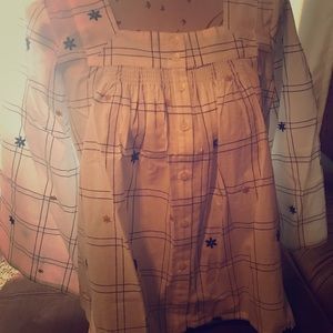 NWT Madewell Bell Sleeve Blouse Small